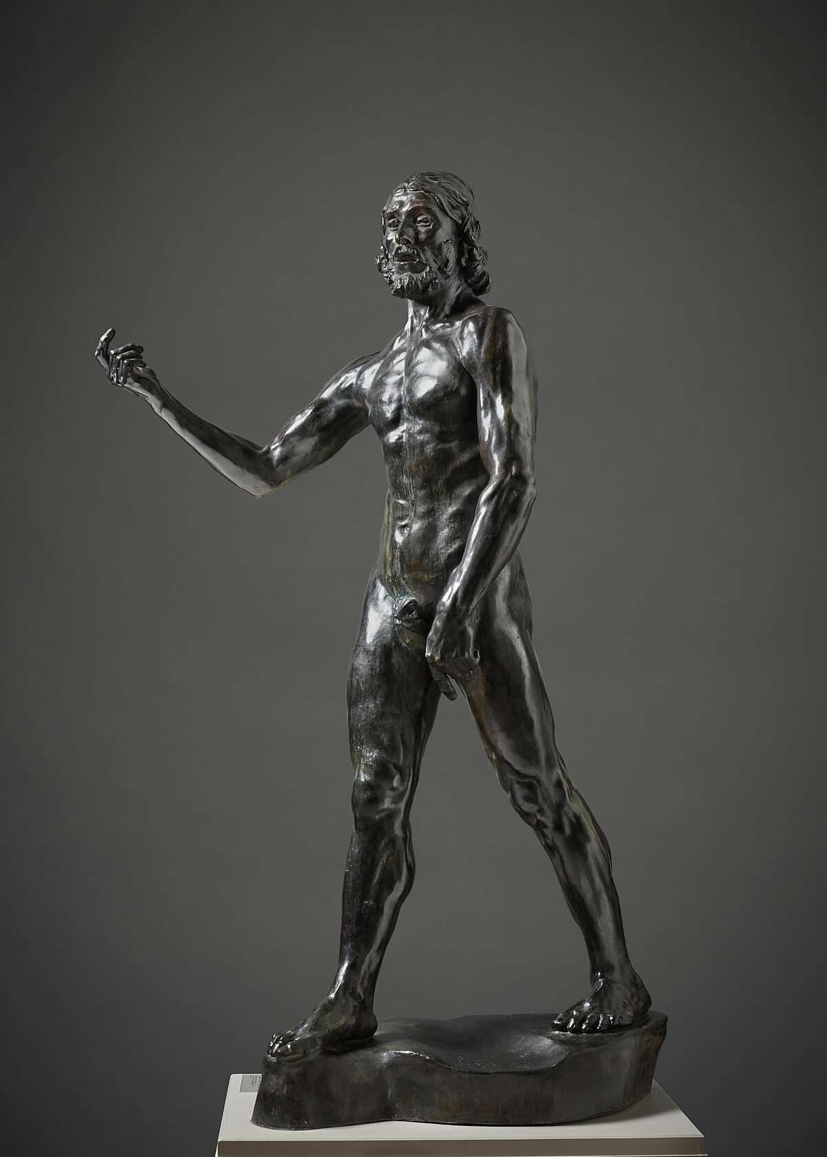 Auguste Rodin, "Saint John the Baptist Preaching" (1880, cast ca. 1914), bronze
