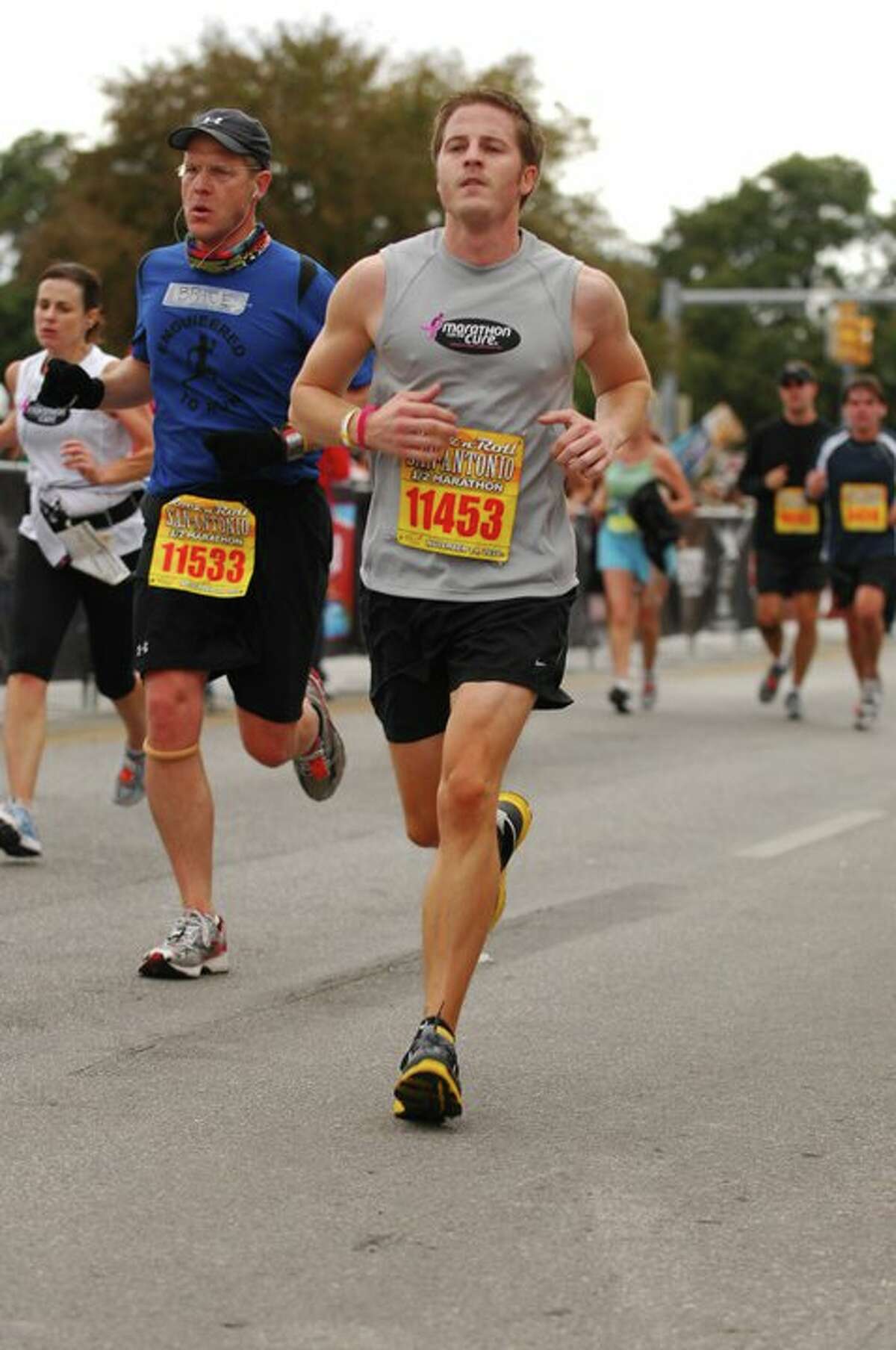 James Keith was a favorite with female viewers when he worked as weekend anchor on KABB, earning the nickname 'Ken Barbie.' Here, he's seen running in San Antonio's Rock 'n' Roll Marathon.  