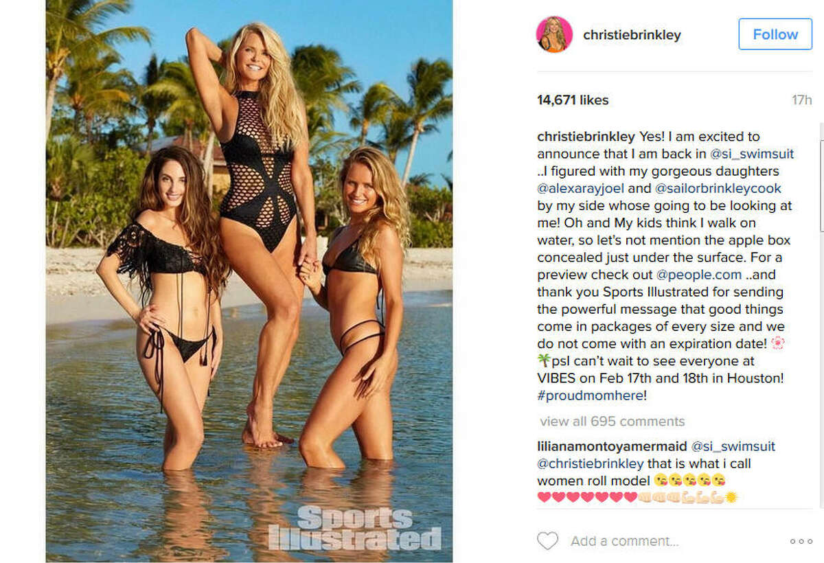 PHOTOS: Christie Brinkley through the years This week we found out that Christie Brinkley was gracing the pages of Sports Illustrated's swimsuit issue at the age of 63. Click through to see photos of the supermodel through the years... CREDIT: Christie Brinkley on Instagram