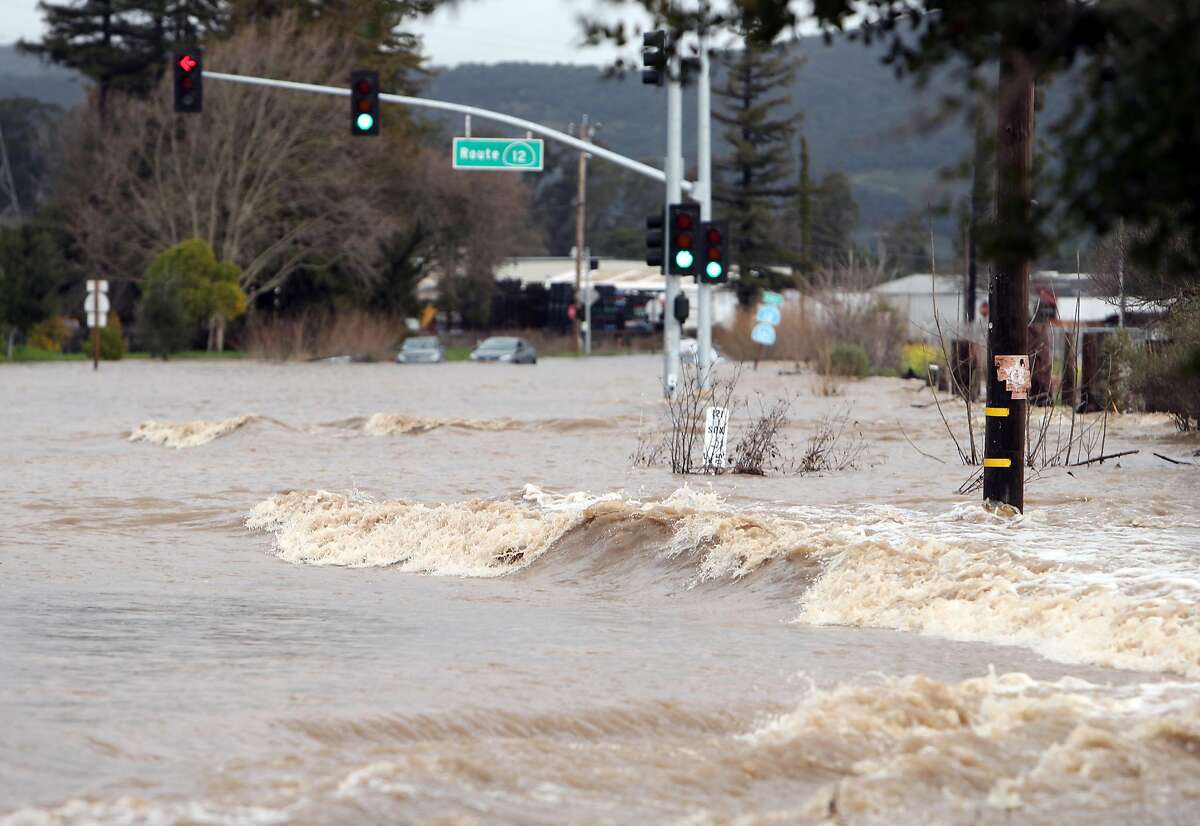 Dramatic photos show widespread flooding throughout Marin County