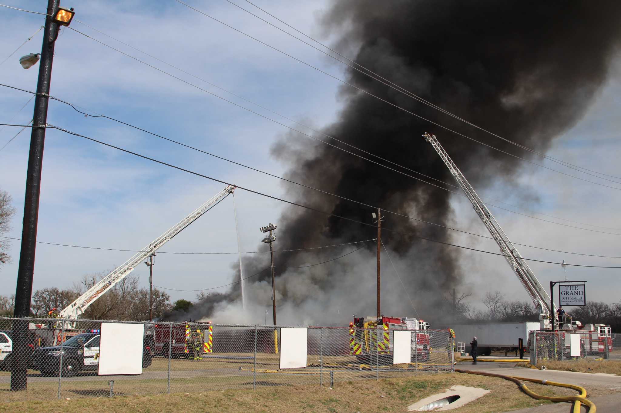 Firefighters run low on water while battling large East Side blaze