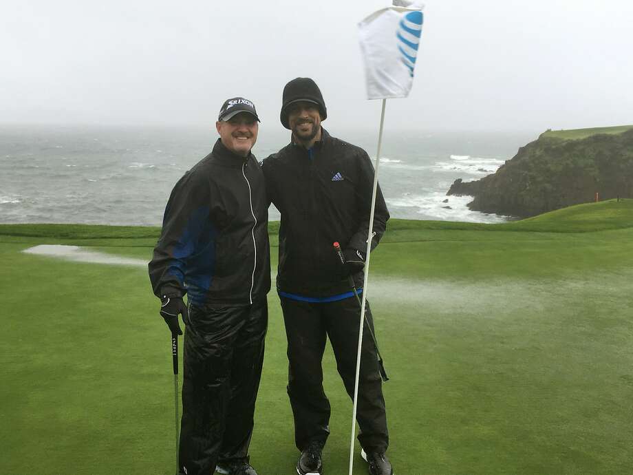 Pga Tour Veteran Jerry Kelly Left And Green Bay Quarterback Aaron Rodgers Pose On Pga Tour Veteran Jerry Kelly Left And Green Bay Quarterback Aaron Rodgers Pose On