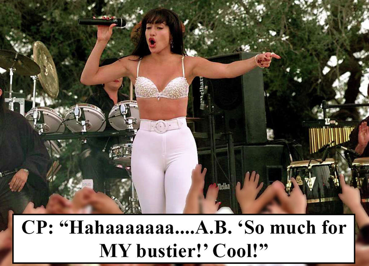 The scene: Selena’s father scolds her about her bustier, which would become part of her iconic look.