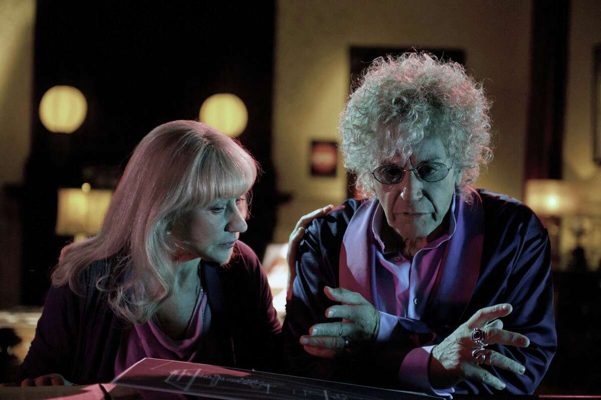 Helen Mirren and Al Pacino in a scene from the HBO film "Phil Spector," another set chronicled by Phil Caruso. (AP Photo/HBO, Phil Caruso)