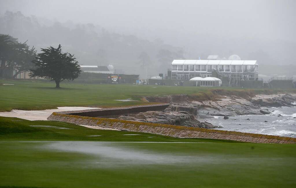 Pebble Beach Ca February Heavy Rain And Strong Winds Hammer The Th Pebble Beach Ca February Heavy Rain And Strong Winds Hammer The Th