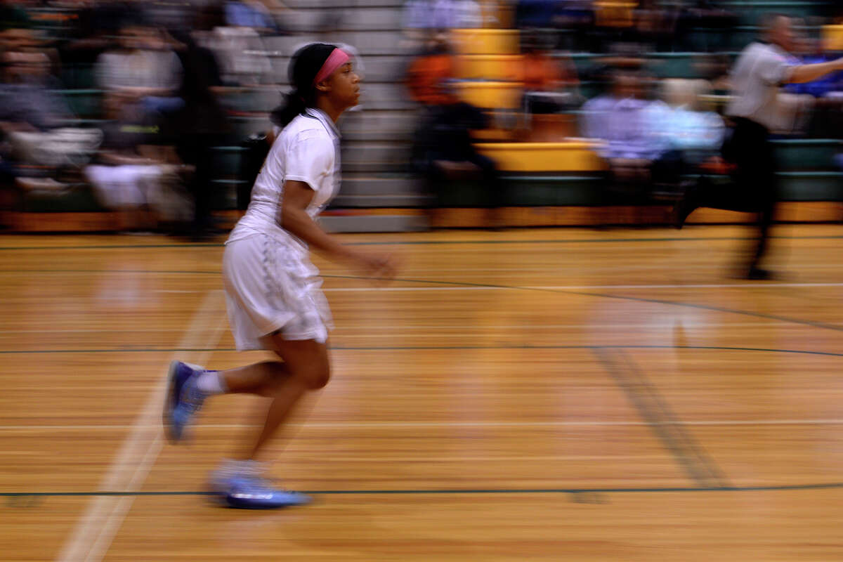 Legacy Christian Academy's Alexis Morris runs down the court during her final home game against Rosehill Christian on Tuesday evening. Morris, a McDonald's All-American, will play college basketball at Baylor. Photo taken Tuesday 2/7/17 Ryan Pelham/The Enterprise