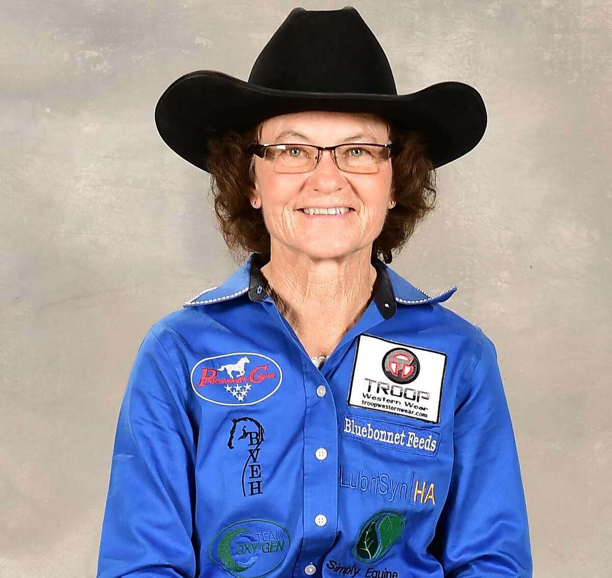 Mary Burger from Oklahoma poses as 2016 Women’s Professional Rodeo Association barrel racing champion.