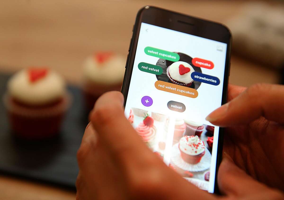 Pinterest announces three new features including a product search based on images viewed live on a phone camera on Wednesday, February 8, 2017, in San Francisco, Calif.