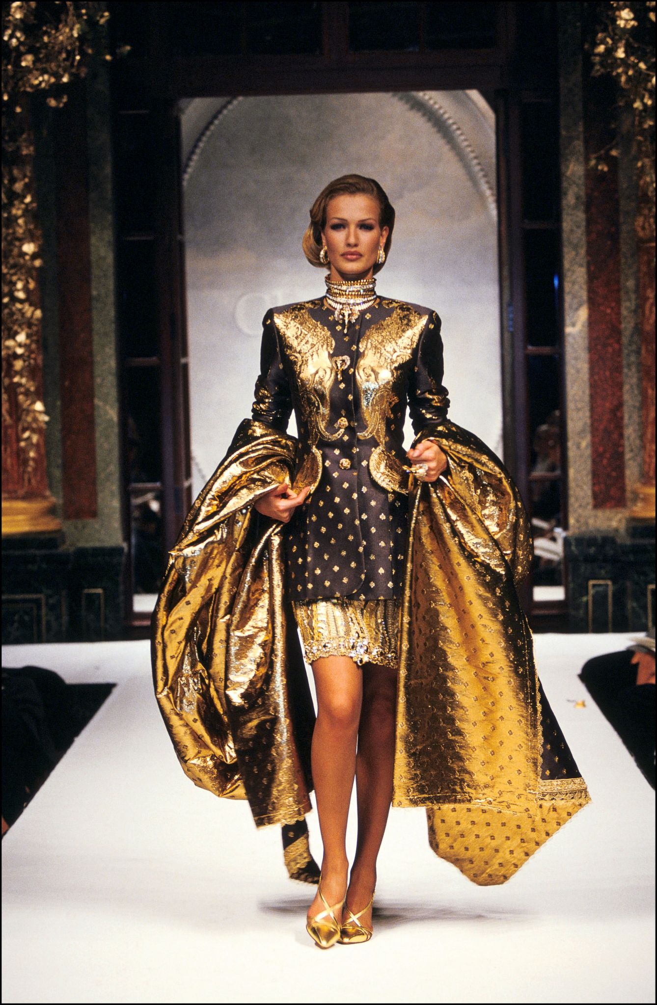 1973 Christian Dior Haute Couture Gold Cocktail Dress by Marc Bohan - MRS  Couture