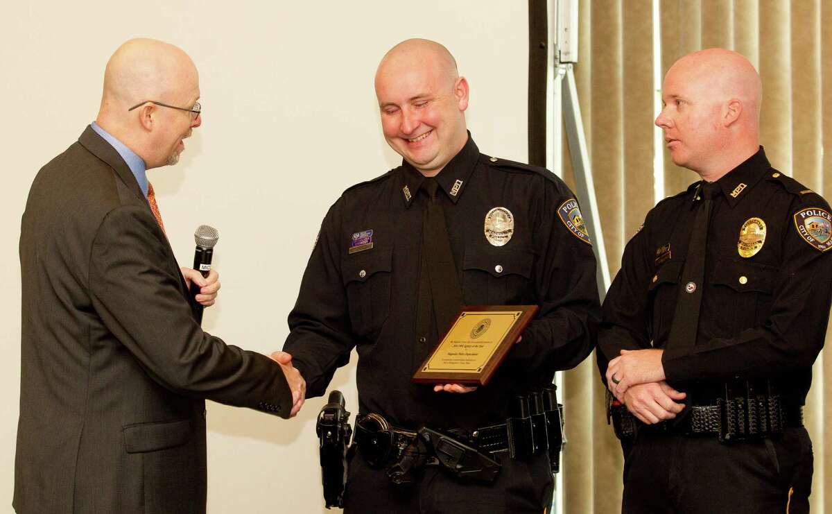 The Magnolia Police Department received the DWI agency of the year award from Montgomery County First Assistant District Attorney Mike Holley during the Montgomery County District Attorney's DWI awards at the Lone Star Convention & Expo Center Wednesday, Feb. 8, 2017, in Conroe.
