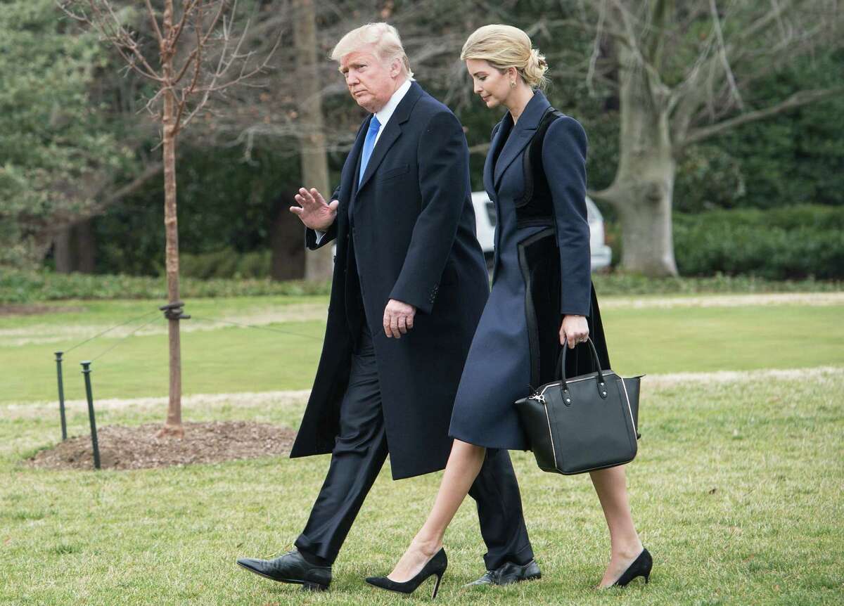 President Donald Trump and his daughter Ivanka walk together to board Marine One earlier this month at the White House. Nordstrom drew Trump’s public anger on Twitter on Wednesday for discontinuing his daughter Ivanka’s line.