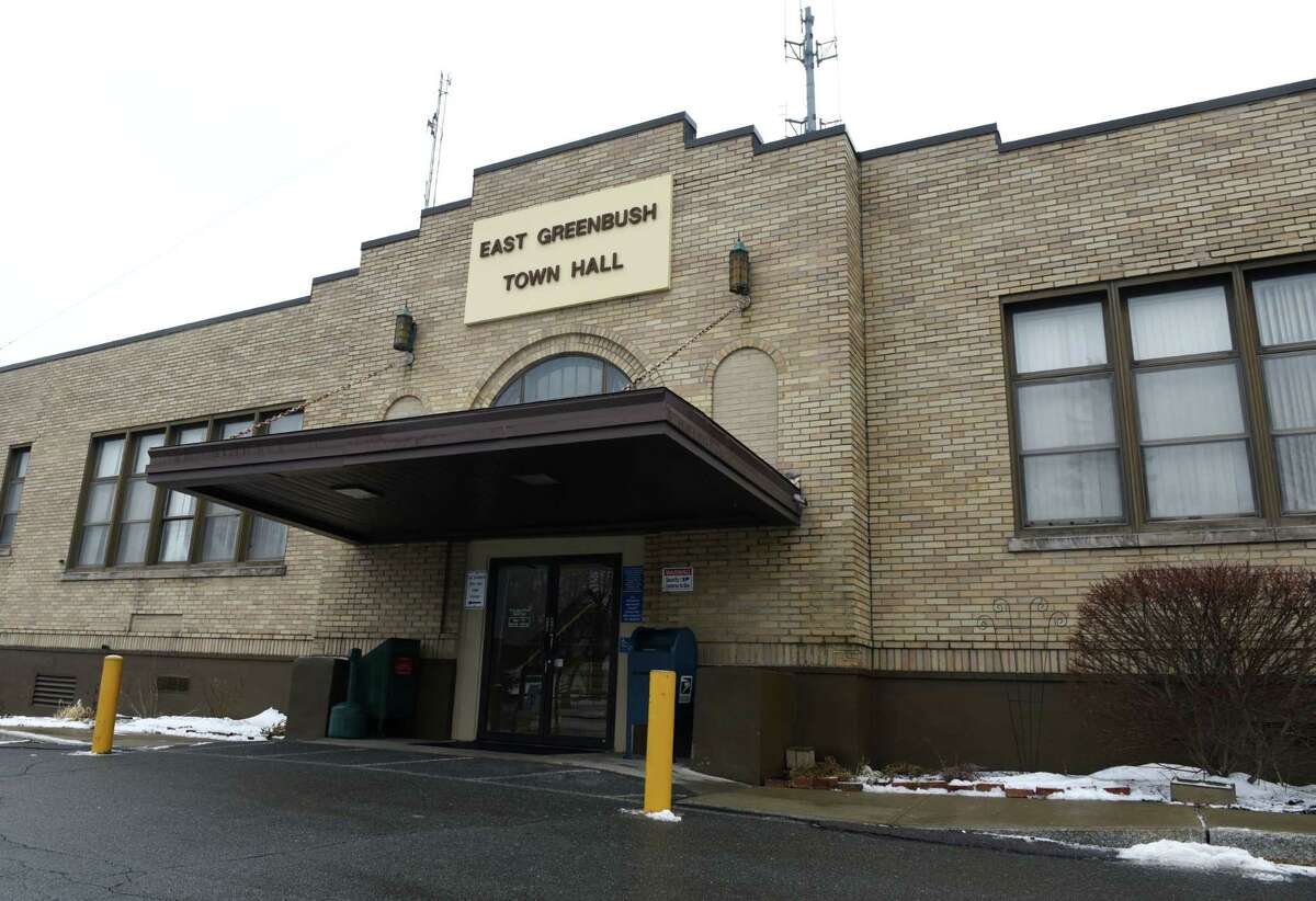 Exterior of East Greenbush Town Hall on Tuesday, Feb. 7, 2017, in East Greenbush, N.Y. The town has started a medical equipment loan program. They have physical aids, such as walkers and wheelchairs. (Will Waldron/Times Union)