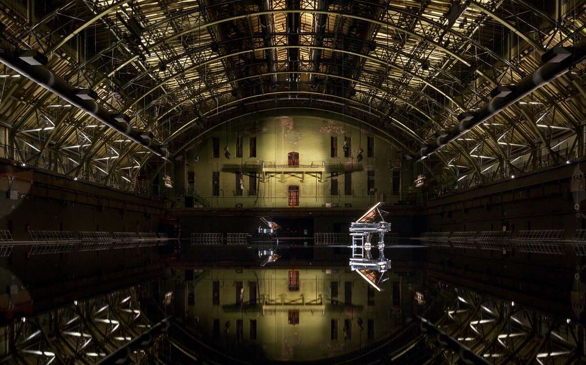 What if the floor of the Dome were covered in water? Artist Douglas Gordon and pianist Helene Grimaud collaborated to create "dreams become... streams become," a spectacular music and water installation in the Park Avenue Armory.