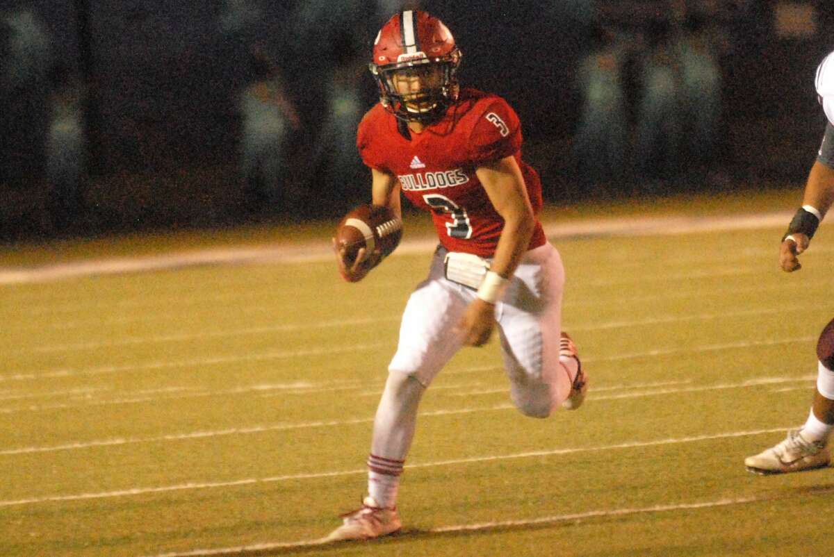 Plainview's Dice Griego, shown running back a punt last season, was voted an honorable mention defensive back on the Texas Sports Writers Association Class 5A all-state football team.