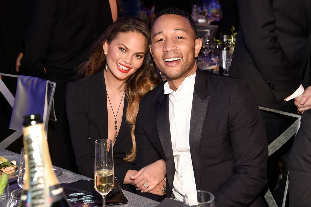 Chrissy Teigen (L) and artist John Legend during The 23rd Annual Screen Actors Guild Awards at The Shrine Auditorium on January 29, 2017. Keep clicking for love and relationship advice for the stars of Hollywood.