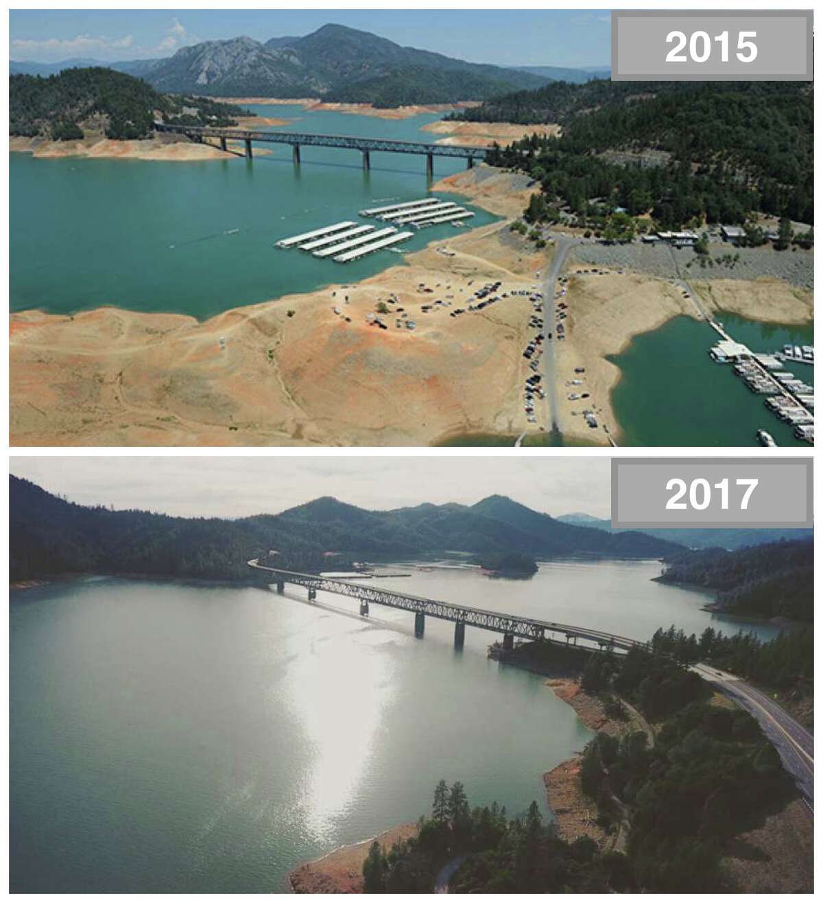 215 billion gallons of water has poured into Shasta Lake since Feb. 1