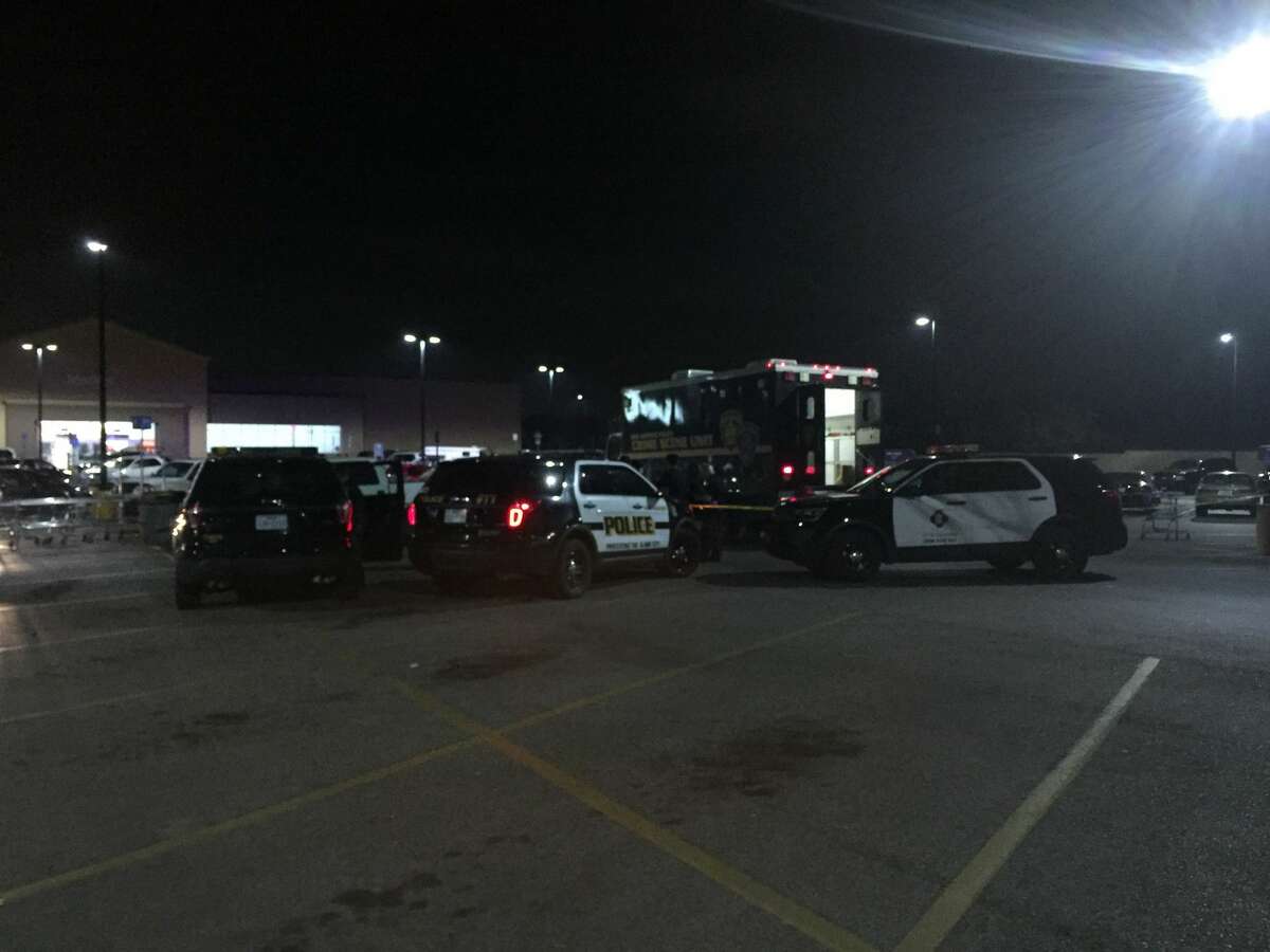 A woman in her 30s sustained one stab wound to her chest following an altercation in the parking lot of a Walmart at 11200 Potranco Road on the Far West Side.