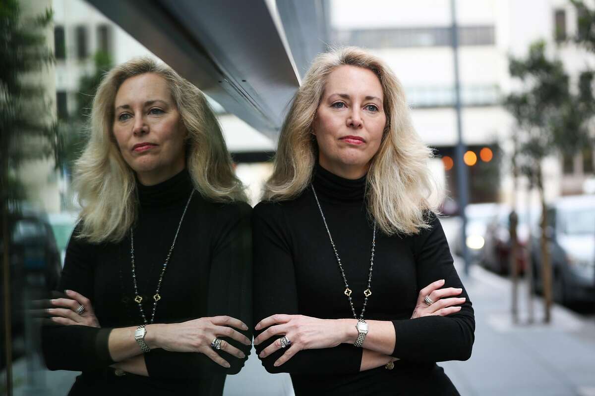Ex-CIA operative Valerie Plame Wilson stands for a portrait on Minna Street in San Francisco, California, on Monday, Feb. 13, 2017.