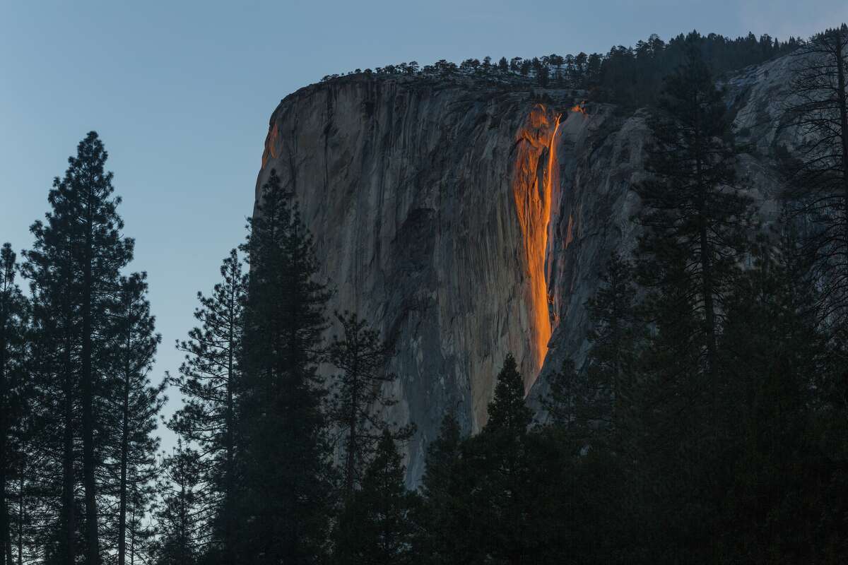 Yosemite's rare 'firefall' phenomenon attracts tourists and photographers