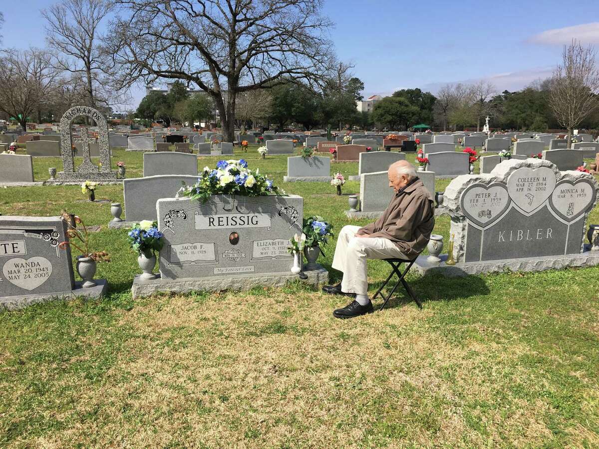Jake Reissig, 88, visits the grave of his wife every day and talks to her about their 64 years of marriage.