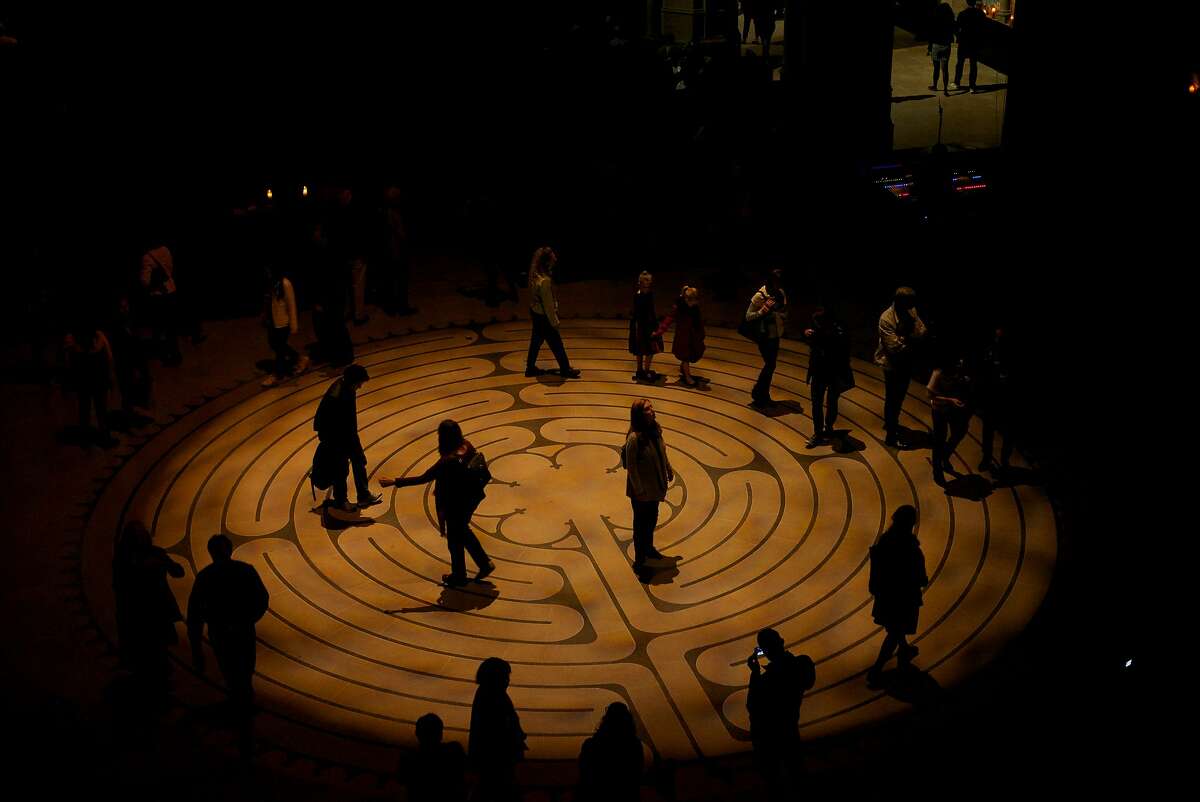 Grace Cathedral's indoor labyrinth