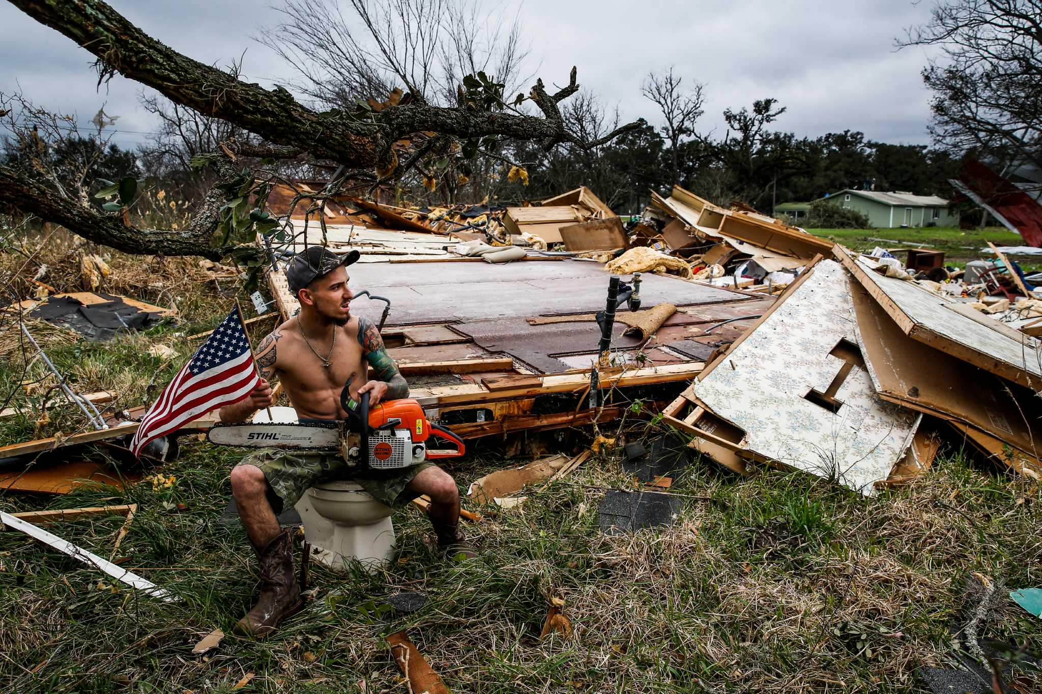 Five tornadoes reported as storms wreak havoc; 1 dies in crash