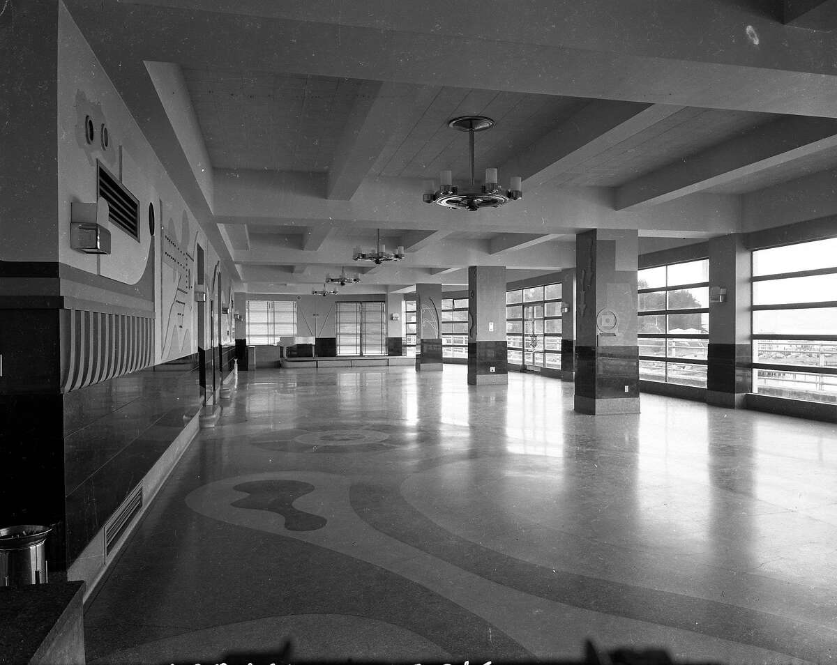 Aquatic Park building interior August 22, 1938 ..