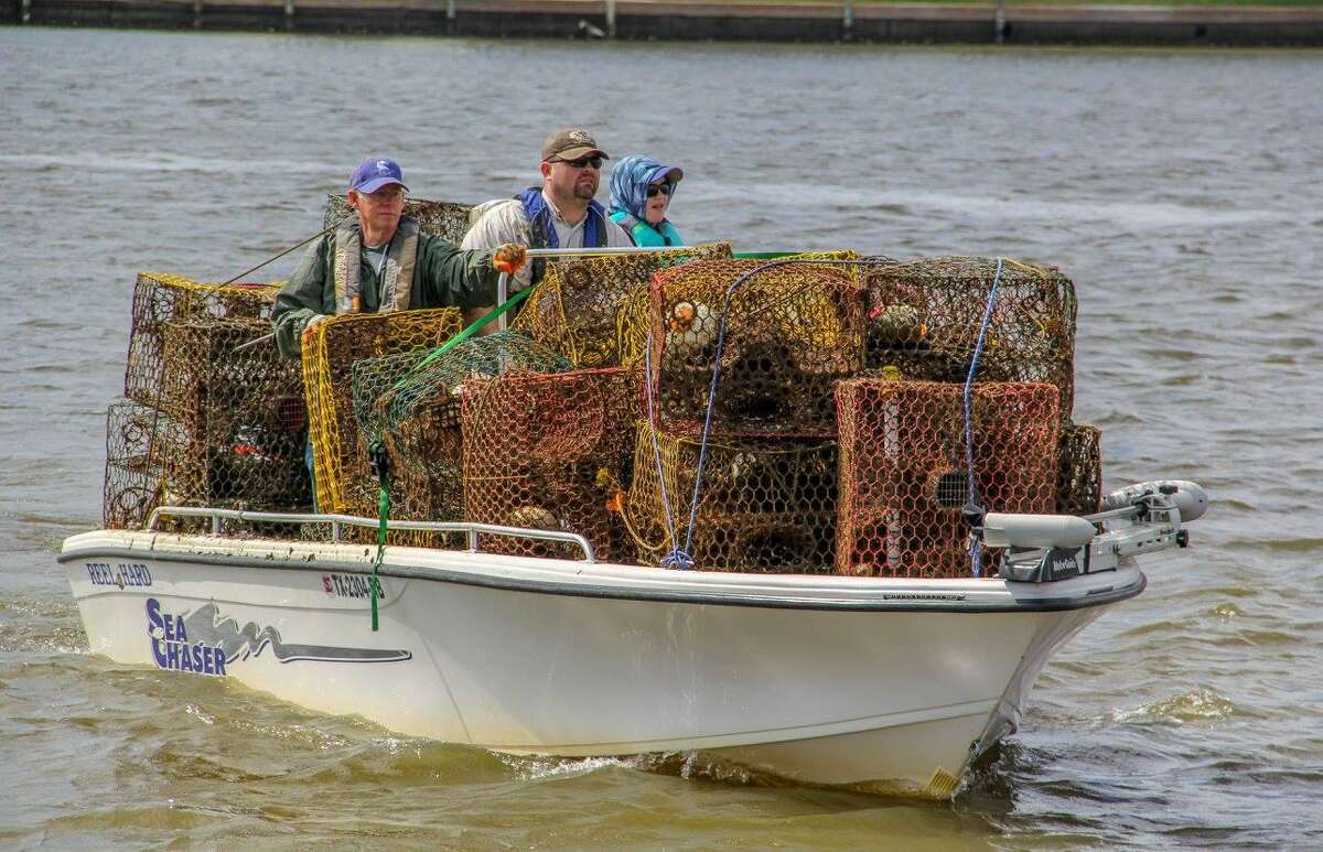 Volunteers have removed more than 32,000 derelict crab traps from Texas bays since 2002, saving millions of crabs and other marine life that would have been lost to “ghost fishing.”