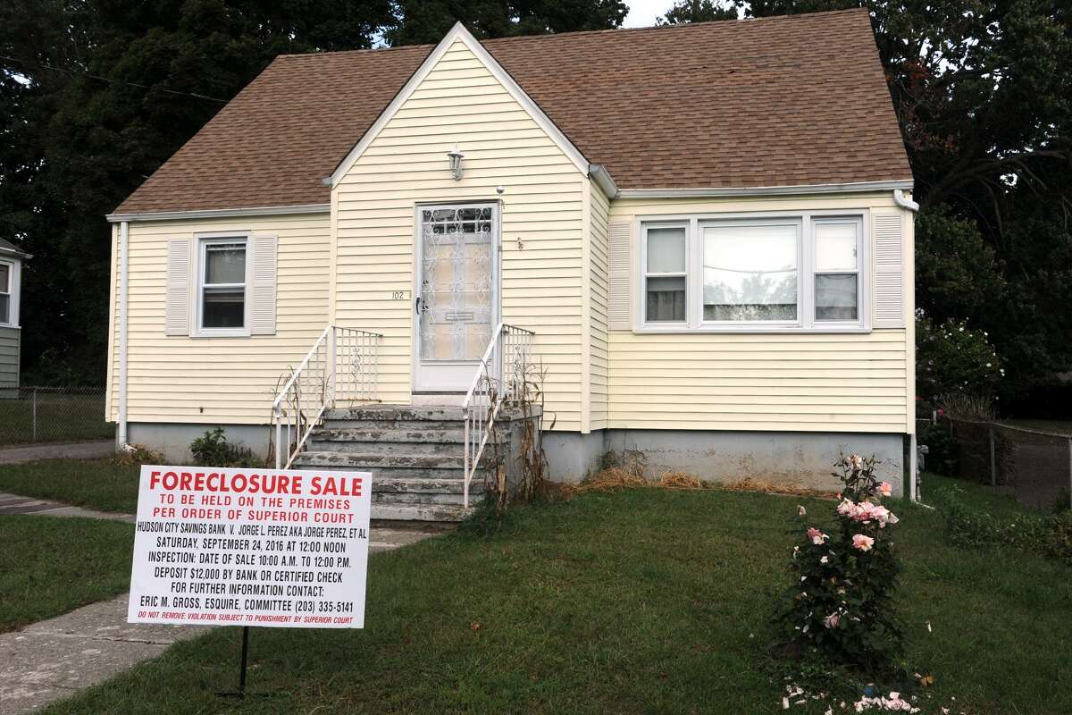 The home at 102 Springdale St., in Bridgeport, Conn. was initially scheduled for a foreclosure sale in September 2016, but will now be up for auction on May 13, 2017.