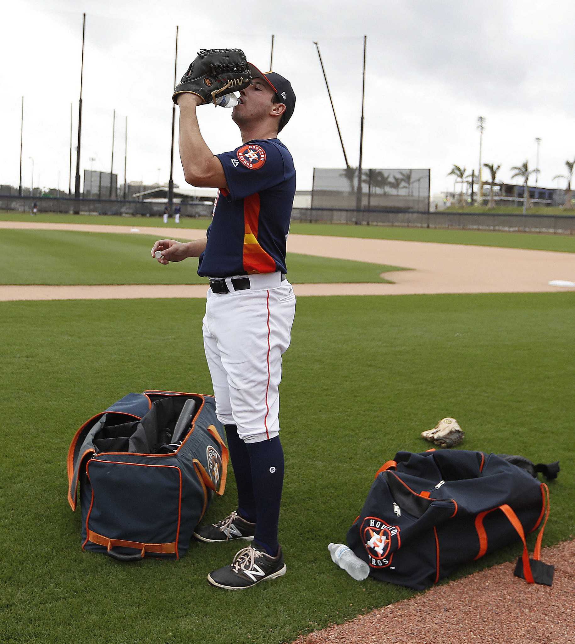 Plant High retires Houston Astros LF Preston Tucker's jersey number