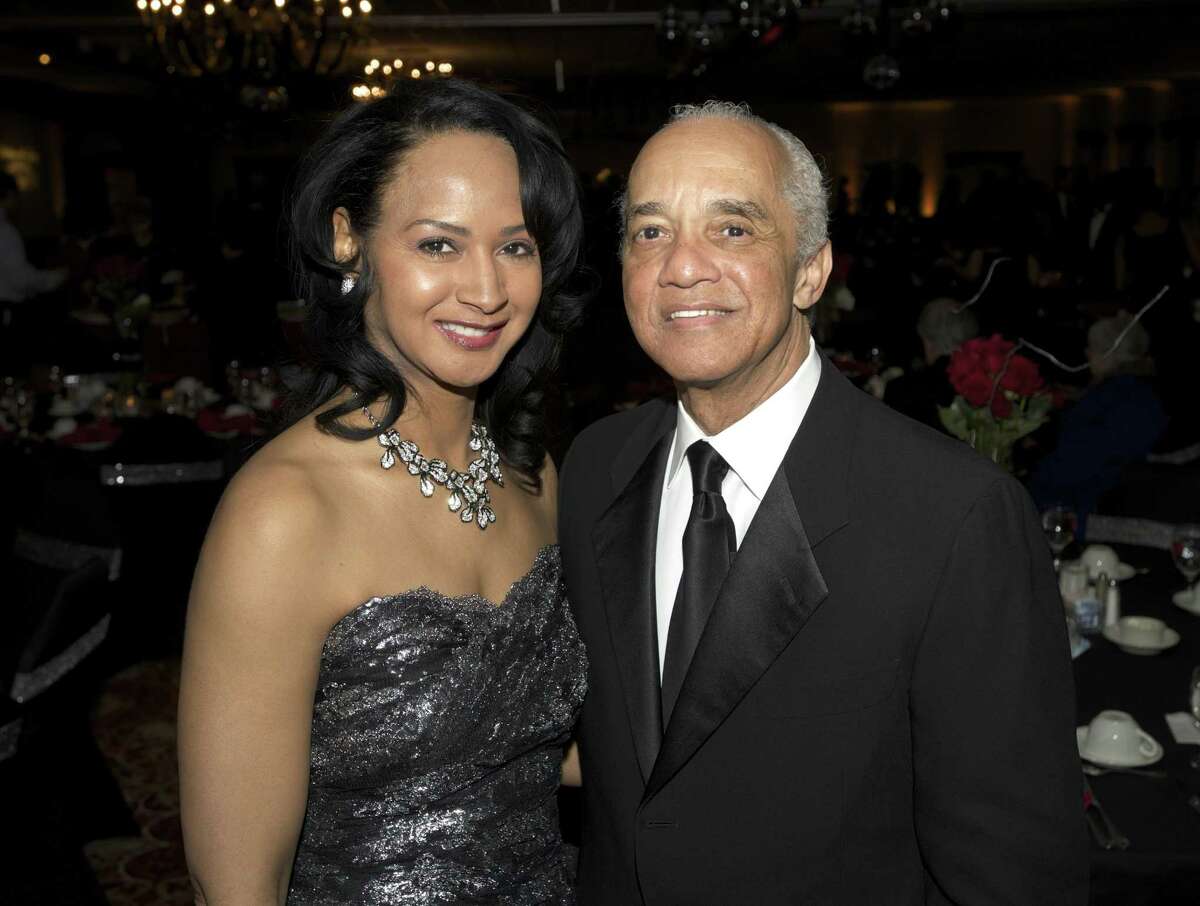 Noel E. Hord and his wife Tamar Hord during the Hord Foundation 20th Anniversary Gala at the Amber Room Colonnade, Danbury, Conn, on Saturday night, March 1, 2014.
