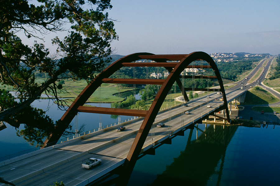 Can you identify these famous Texas bridges?