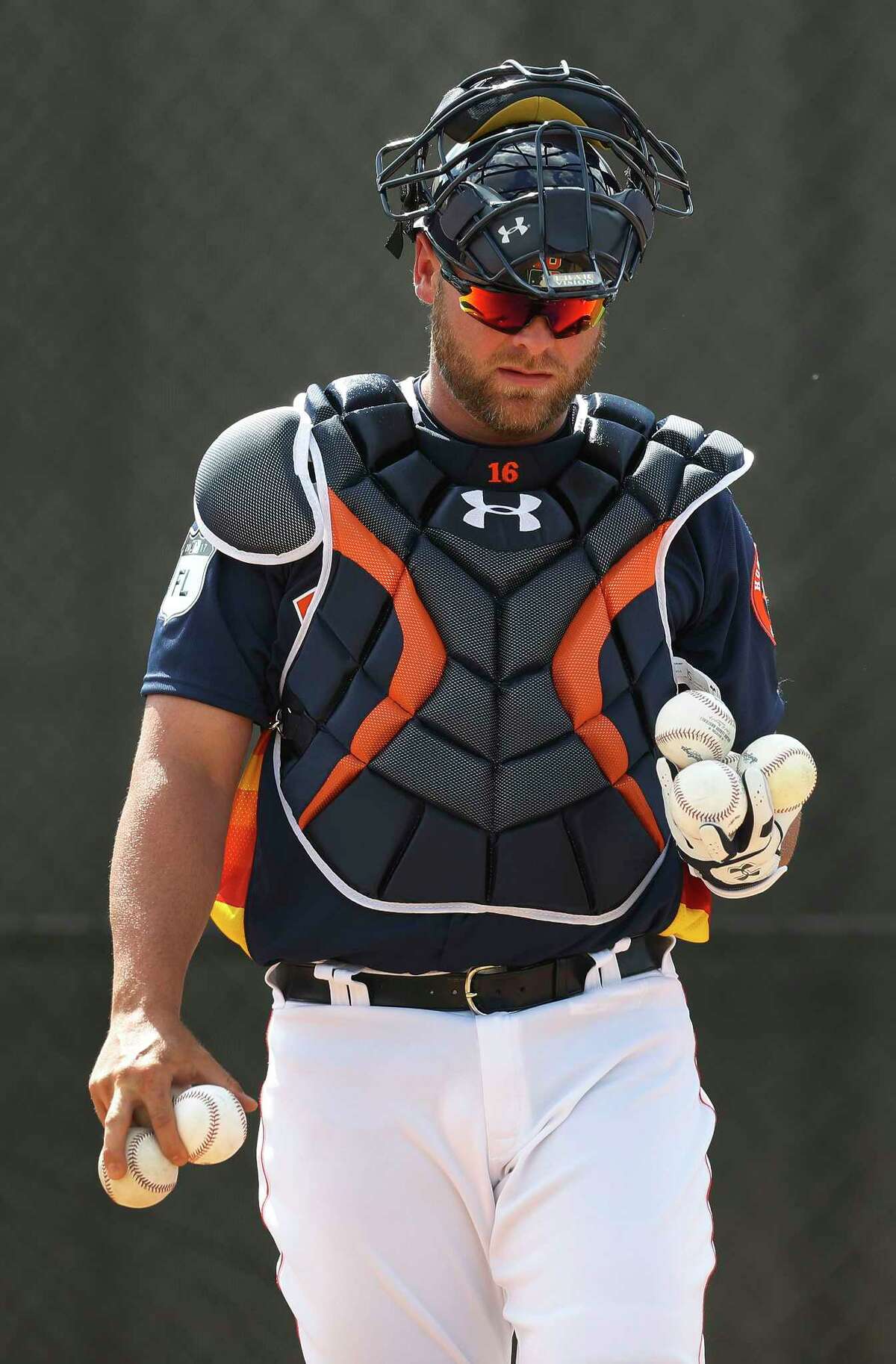 Catcher Brian McCann learning intricacies of Astros pitching staff