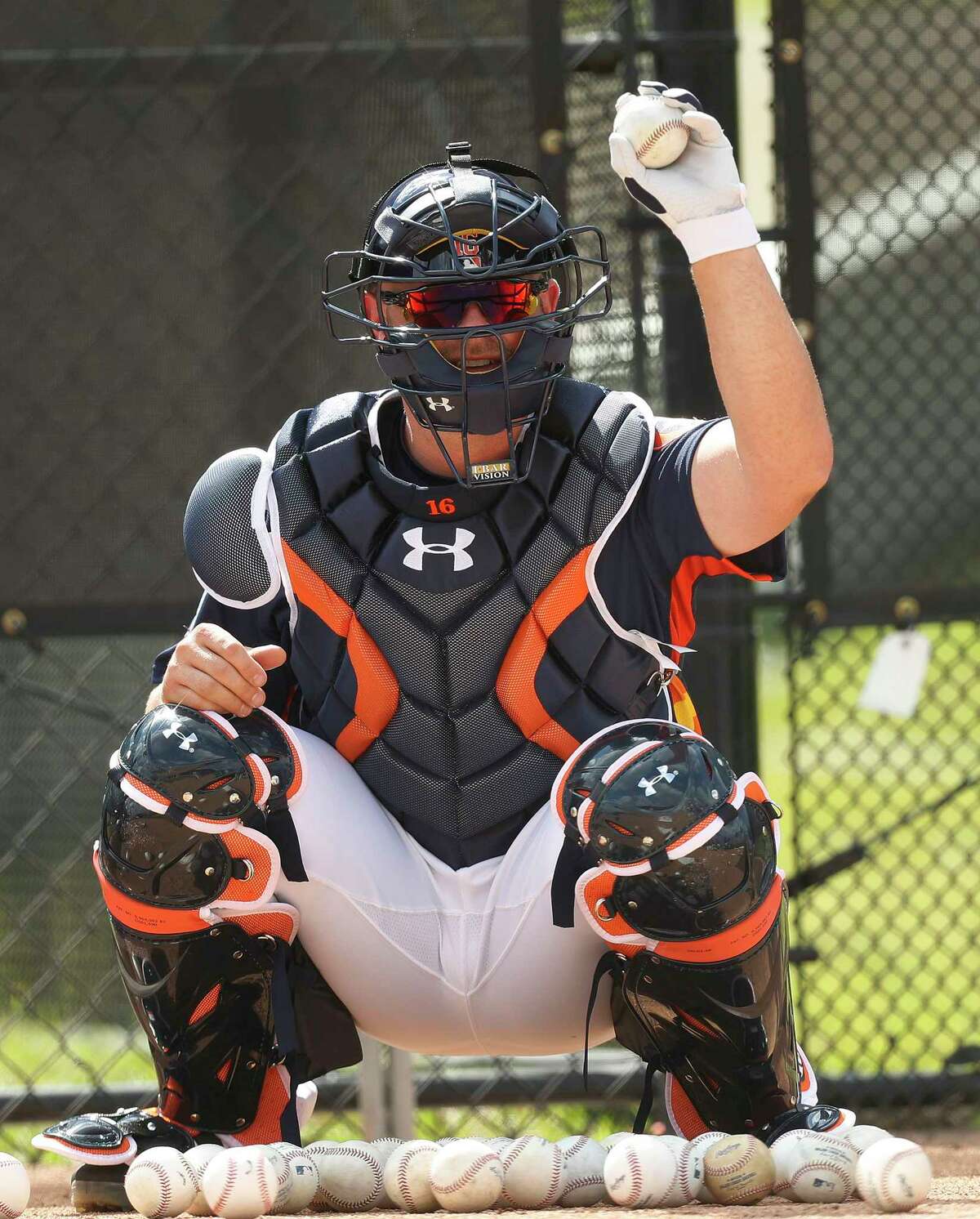 Catcher Brian McCann learning intricacies of Astros pitching staff