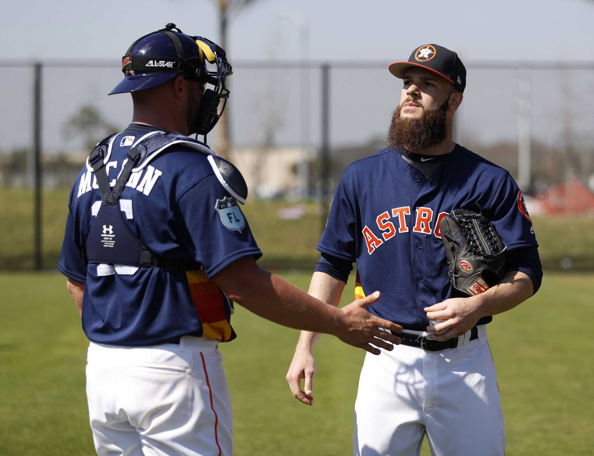 Catcher Brian McCann learning intricacies of Astros pitching staff