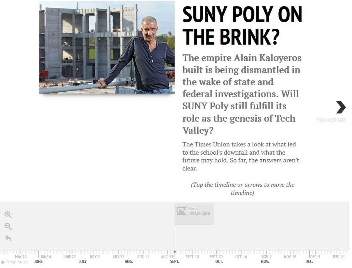 Visit http://www.timesunion.com for an interactive timeline on events at SUNY Poly.