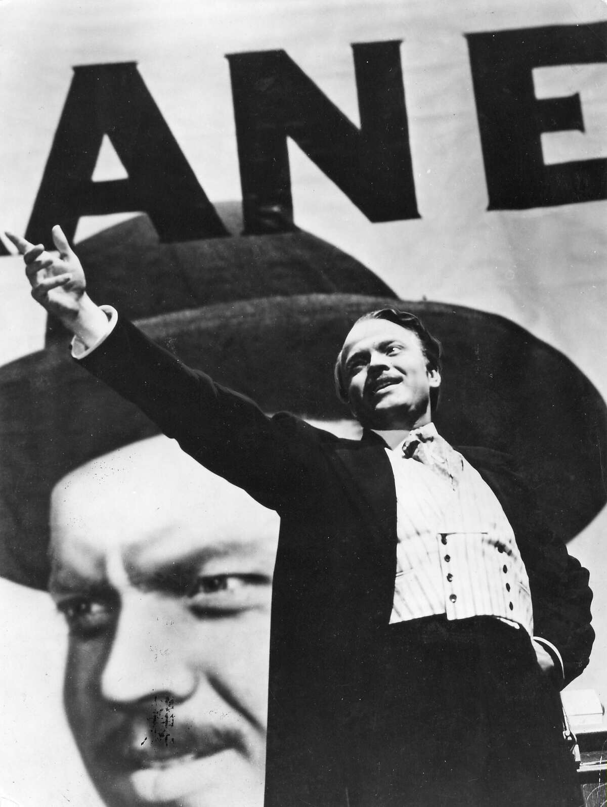 Orson Welles in a scene from the movie"Citizen Kane."