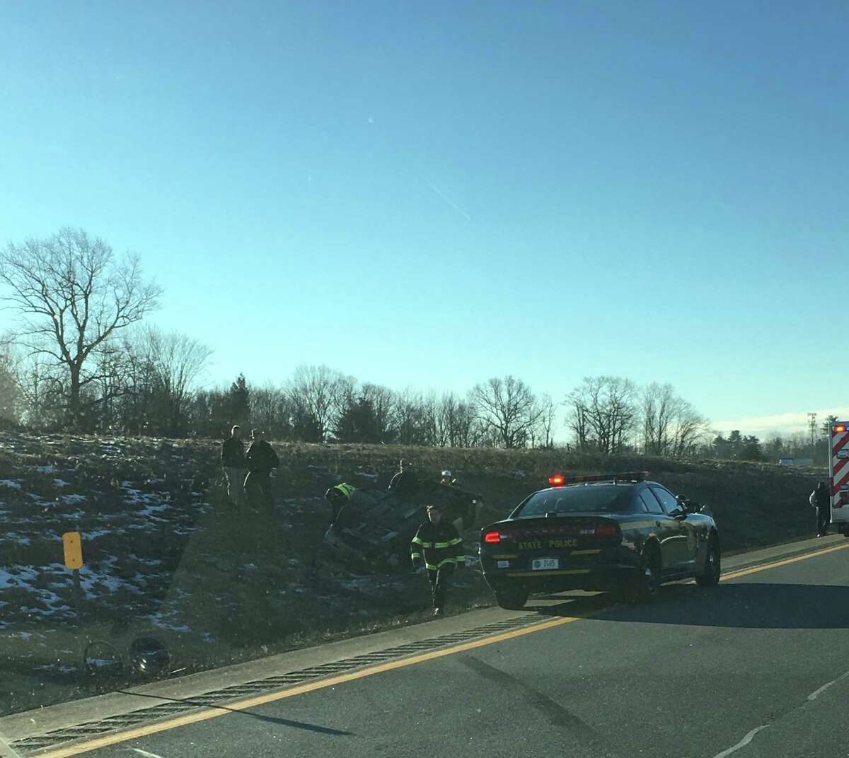 Sheriff Rollover Crash With Injuries On Northway 0322