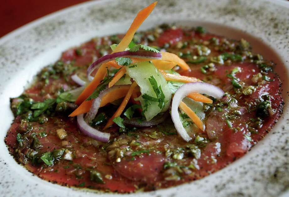 Costa Pacifica San Antonio Express News Tuna Carpaccio Photo Bob Owen San Antonio Express News 2017