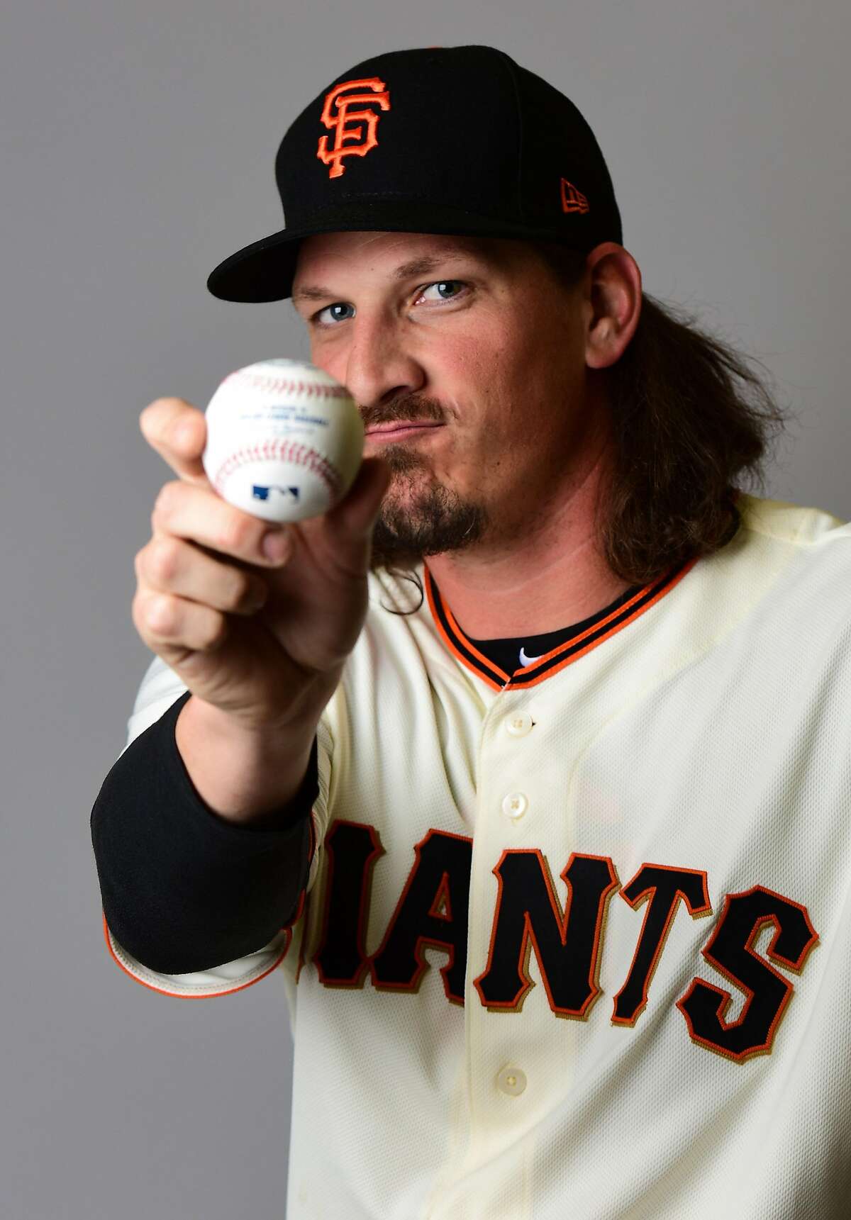 Jeff Samardzija of the San Francisco Giants poses for a portrait on