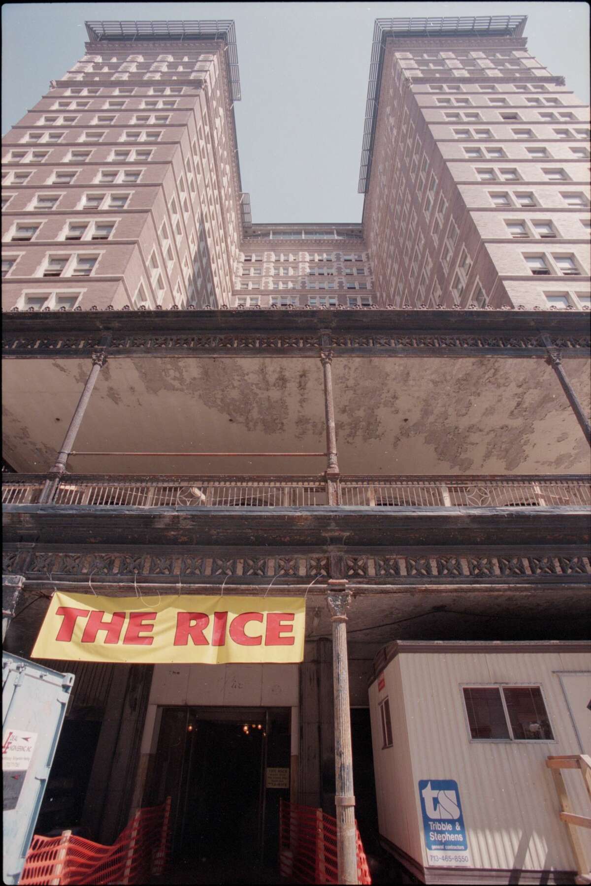 The Rice Hotel on Texas Avenue.