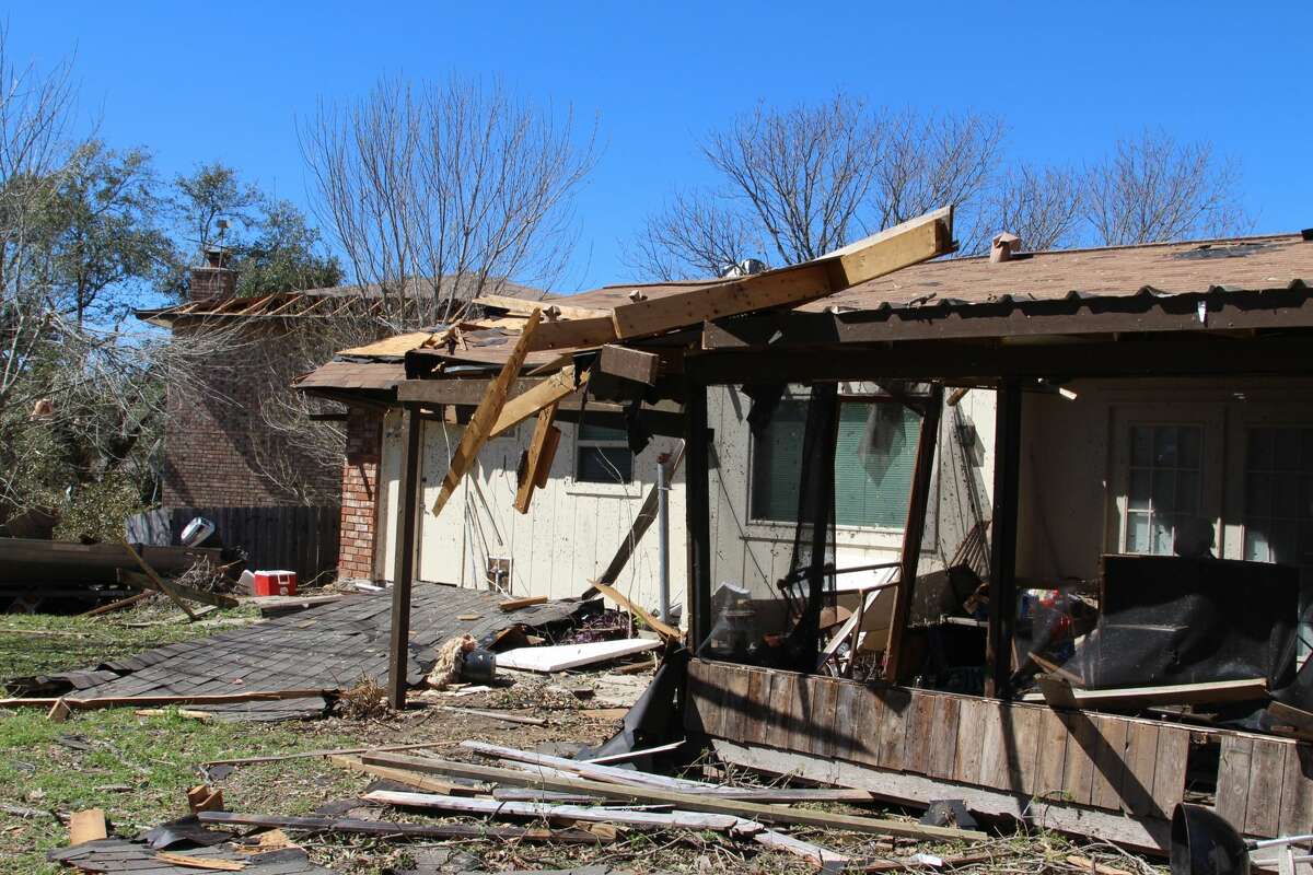 Ed Kirk's home in a cul-de-sac near the intersection of Bellcrest and Oak Climb sustained significant damage on Feb. 19, 2017, when multiple tornadoes moved through San Antonio.