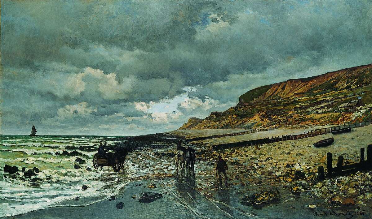 Claude Monet, "The Pointe de La Hevé at Low Tide" (1865)