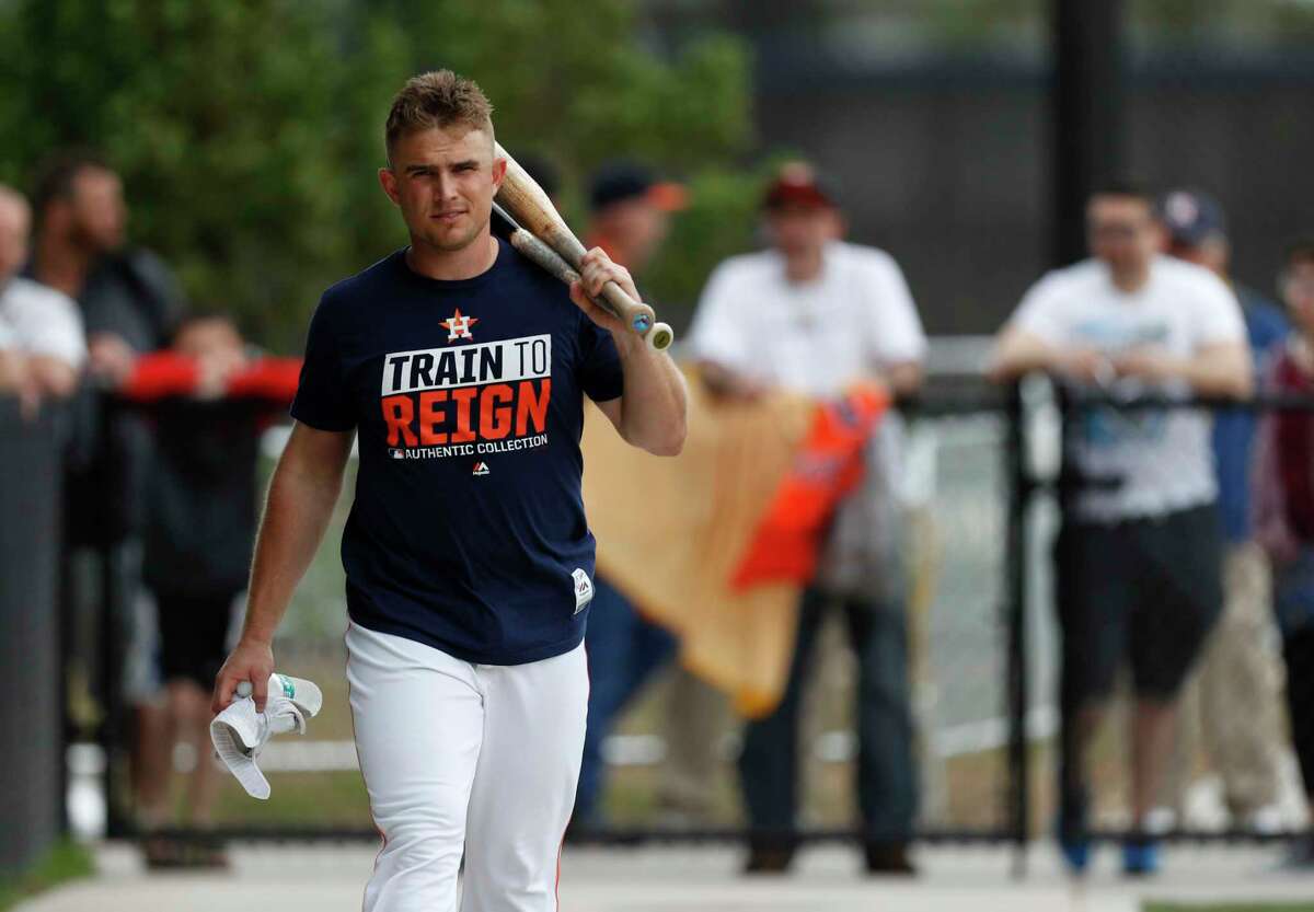 Houston Astros' Evan Gattis Plays In UTPB Alumni Game