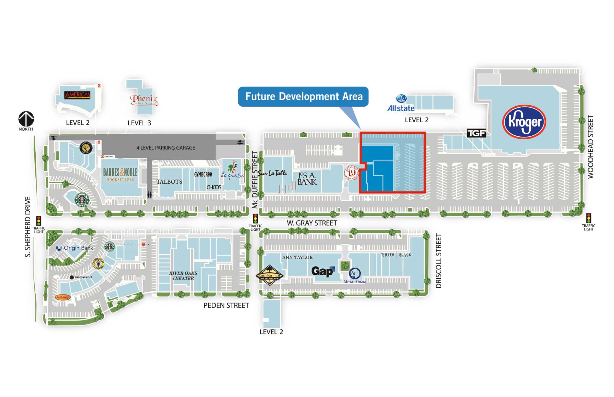 River Oaks Mall Map Weingarten Plans 30-Story Tower At River Oaks Shopping Center