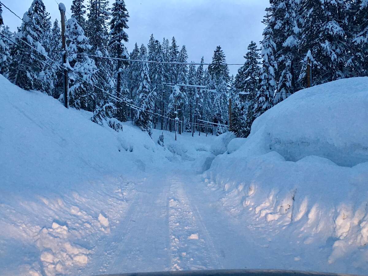 Photos show the insane amounts of snow piled up in Tahoe