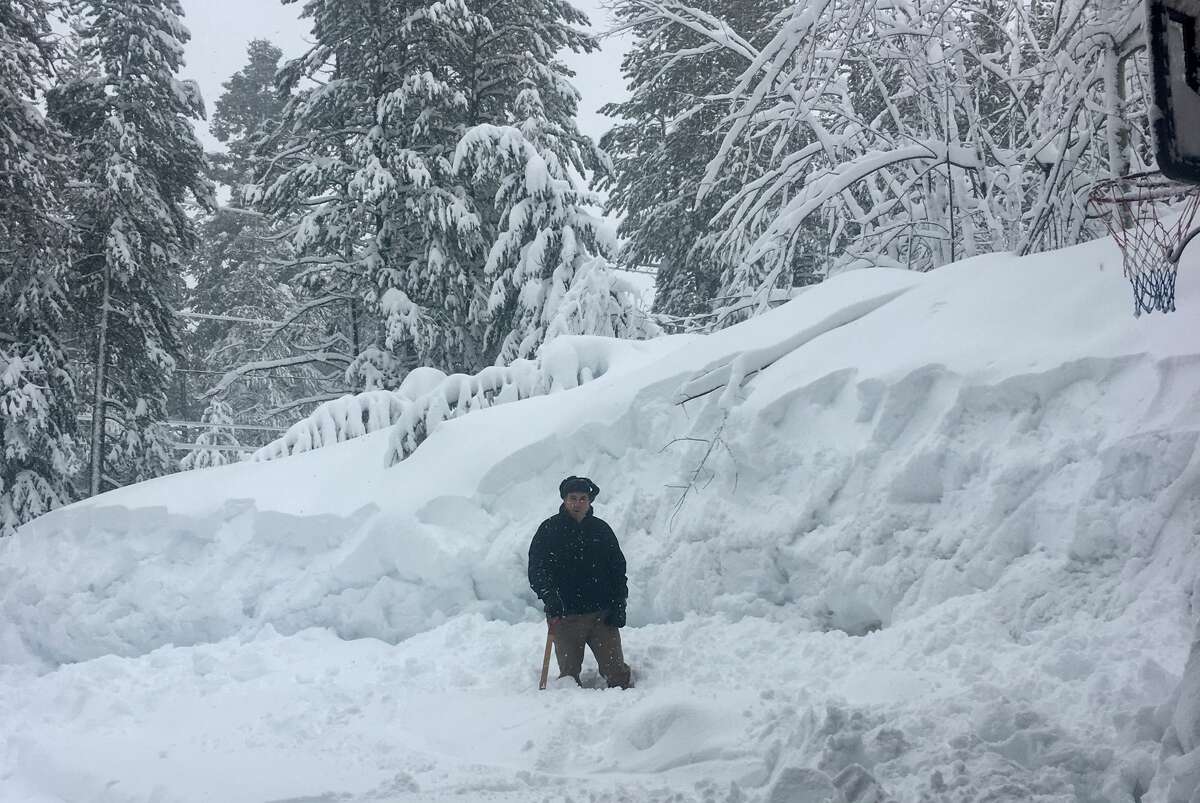 Photos show the insane amounts of snow piled up in Tahoe