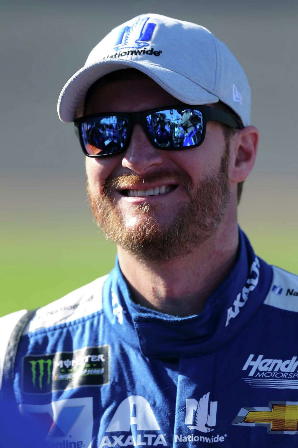 DAYTONA BEACH, FL - FEBRUARY 19: Dale Earnhardt Jr., driver of the #88 Nationwide Chevrolet, stands on the grid during qualifying for the Monster Energy NASCAR Cup Series 59th Annual DAYTONA 500 at Daytona International Speedway on February 19, 2017 in Daytona Beach, Florida. (Photo by Jerry Markland/Getty Images)