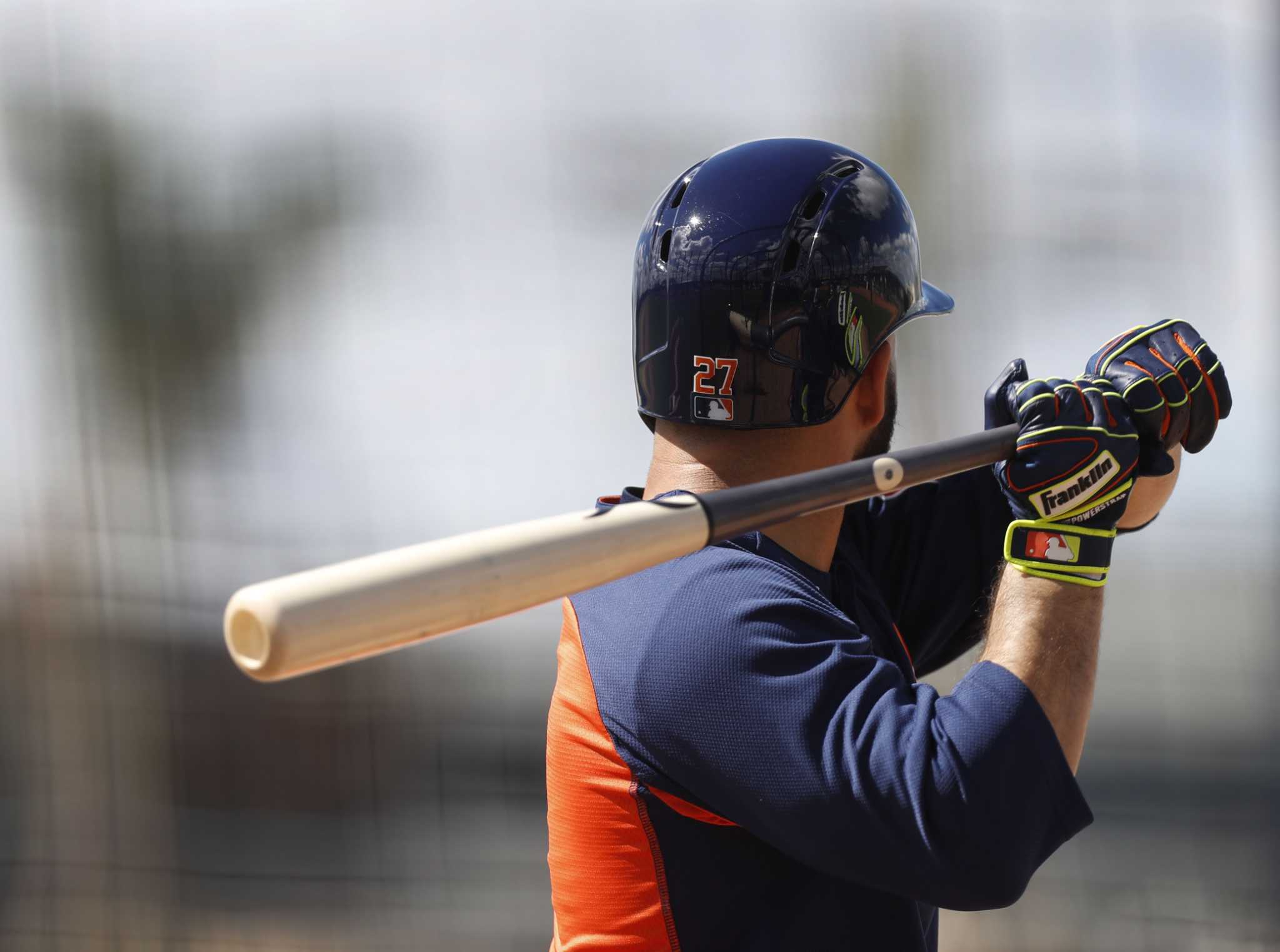 What Pros Wear: Ramon Laureano's Franklin Powerstrap Batting Gloves - What  Pros Wear