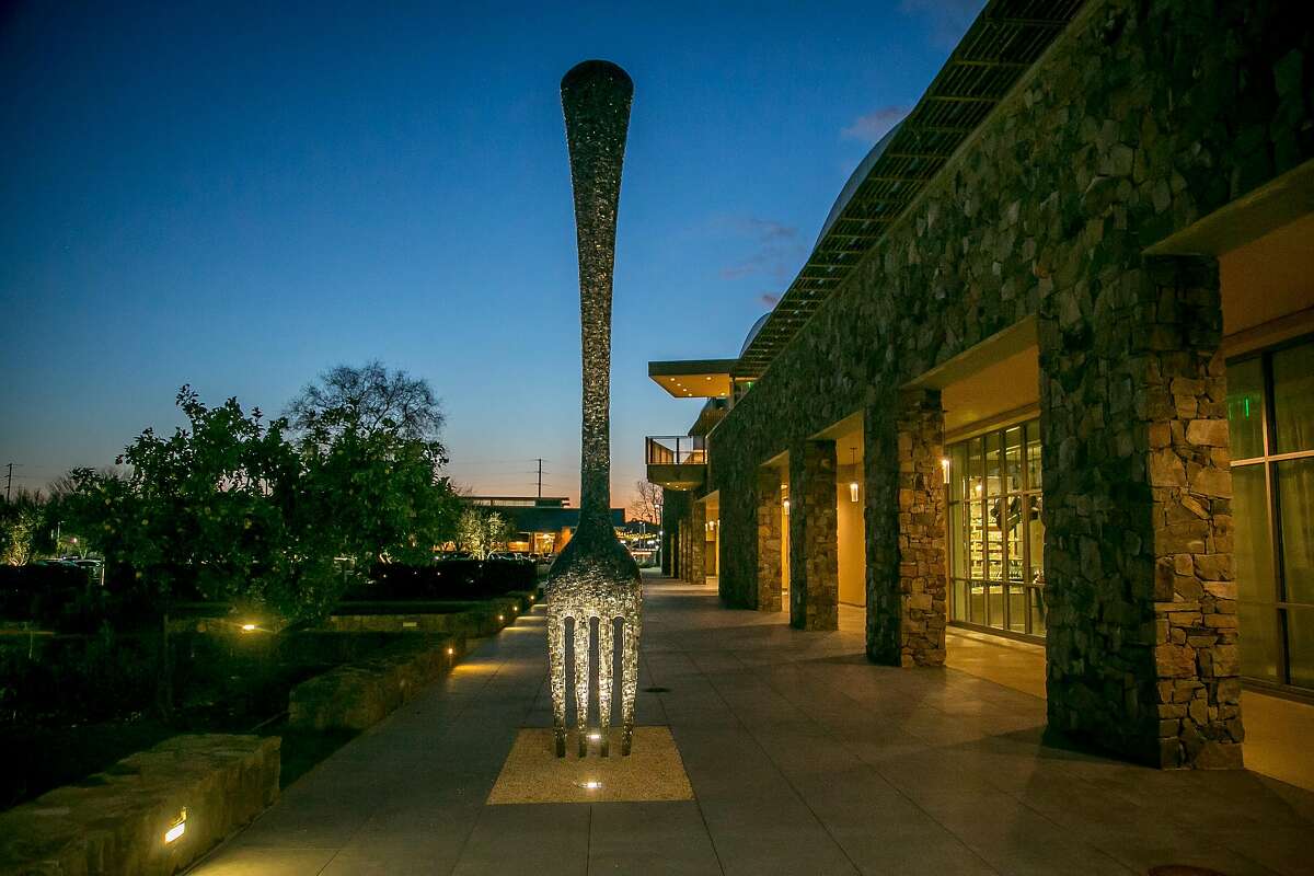 The sculpture outside of CIA at Copia in Napa, Calif. is seen on February 23rd, 2017.